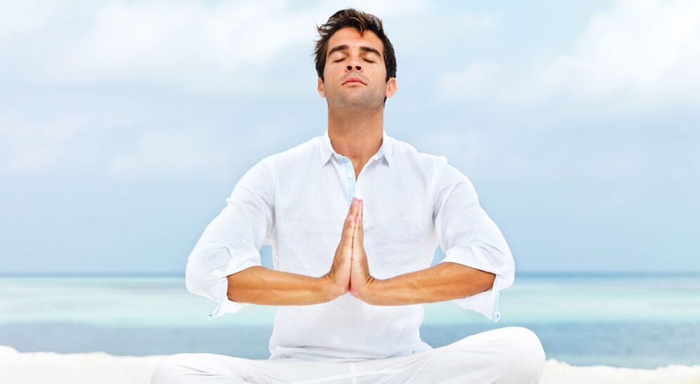 Méditation d'un homme
